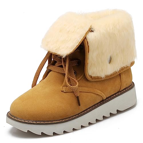 Bottes de neige étanches pour éviter les pieds mouillés bottines jaunes 38