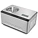Produktbild Eismaschine 2L,Speiseeismaschine mit Kompressor 180W,Automatisch Selbstkühlendem Speiseeisbereiter,LCD-Anzeige,Edelstahl-gebürstet,für Eis,Joghurt und Sorbet innerhalb 60 min