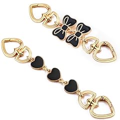 Bb Black Bow Heart Chain