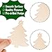 Max Fun 100PCS DIY Wooden Christmas Ornaments Unfinished Predrilled Wood Circles for Crafts Centerpieces Holiday Hanging Decorations in 10 Shapes