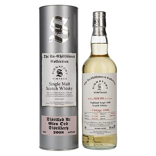 Signatory Vintage GLEN ORD 13 Years Old The Un-Chillfiltered 2008...