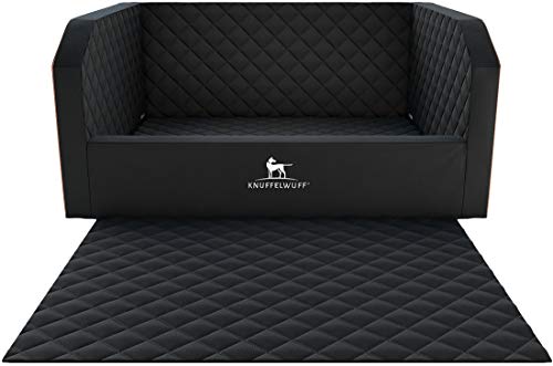 Knuffelwuff Cargo Hundebox Auto Kofferraum Schutz Hundetransportbox Transportbox Hund Schwarz 100 x 75 x 39cm