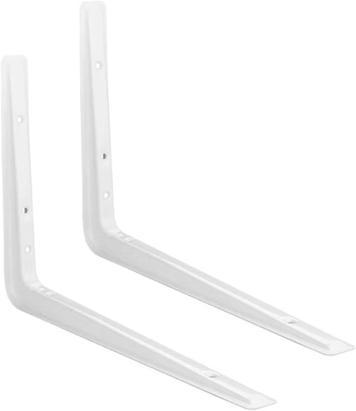Shelf Brackets,2 Pieces Support Wall Hanging Iron,Scaffold Boards for Wall Mounted Decoration Cabinet Furniture Shelf Bookshelves,Kitchen (270mm×190mm,Black) ( Color : Blac ( Color : White , Size : 22
