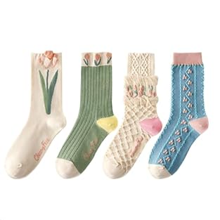 Suitable Size：You will get 4 pairs of womens socks in the package, the slouch socks length is about 28cm/11 inches, width is 8cm/3.2 inches, you can stretch them to reach the length you need, the elastic cuff can accommodate any size ankle Soft and C...