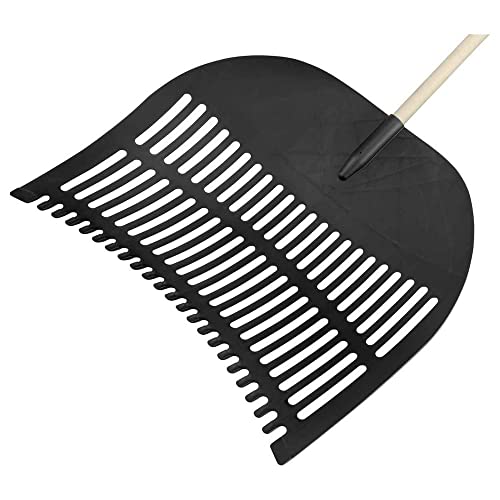 FLORA Laubschaufel 70 x 60 mm PP schwarz, Dülle 28 mm