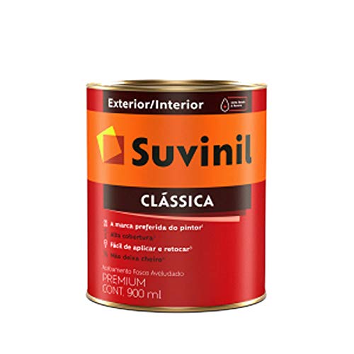 Tinta Suvinil para parede latex PVA classica 0,9L - Branco neve - 53362452