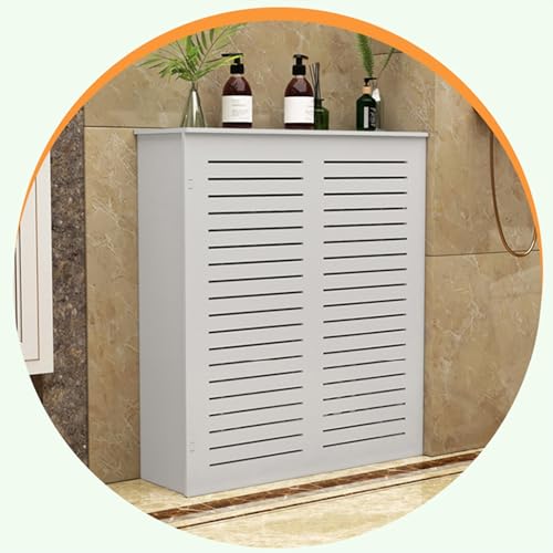 Cache-radiateur blanc meuble de chauffage | Étagère de radiateur design assemblage facile - 5