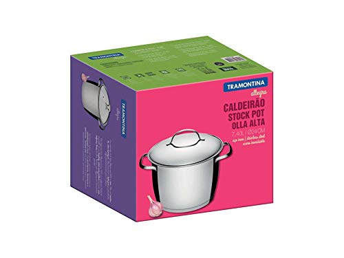 Caldeirão com Fundo Triplo Dimetro 24Cm, Tramontina, 62655240, Inox