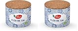 EL GRANERO INTEGRAL - Flor de Sal del Atlántico 125 g - Sal Marina 100% Natural - Perfecta para Carnes, Pescados, Verduras y más - Envase de Cartón Reciclable (Paquete de 2)