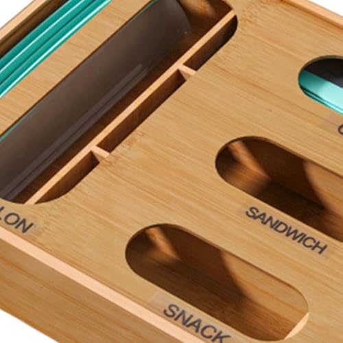Organizador de cocina 4 en 1 para bolsas: ordena tu dispensador de pared 8