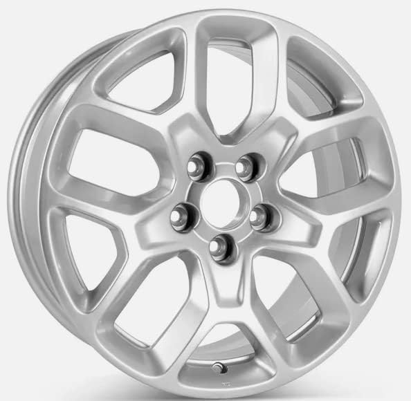 Llanta de repuesto de 17 x 7 pulgadas, color plateado, compatible con Jeep Renegade 2015, 2016, 2017, 2018, estilo 9148, 5 x 110/1.575 in, una pieza
