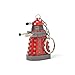 Doctor Who Red Dalek Keychain Flashlight - Collectible 2.5-Inch Alien Replica With Metal Split O-Ring Key Holder - Features LED Torch On Base - Great Gift For Whovian Fan For Backpack, Purse Or Bel