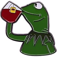 Kermit Frog Enamel Brooch Badge Cute Animal Frog Enamel Pin Funny Animal Brooch Jewelry Accessories for Clothes/Jackets/Backpacks Gift Women Girls Gift