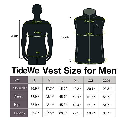 Tidewe Men’s Lightweight Heated Vest With Battery Pack (Black, Size S) #TOP5