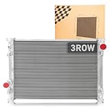3 Row Aluminum Radiator for 2009-2015 Dodge Challenger Charger, 2009-2010 Chrysler 300 3.5L 5.7L 6.1L 2.7L, 2011-2015 Chrysler 300 3.6L, 2011-2015 Dodge Challenger Charger 3.6L 6.4L