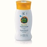 eco cosmetics ECO Baby & Kids Schampoo und Duschgel 2 in 1, Naturkosmetik schonendes Bio Duschgel und Bio-Schampoo, reinigt und pflegt die Kopfhaut von Kindern und Babys,1 x 200ml