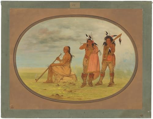 Peinture moderne George Catlin grand format décoration murale salon affiche toile 60x90cm