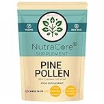 High Strength Pine Pollen Capsules 8000mg Equivalent (20:1 Extract)–99% Cracked Cell Wall–Premium Pine Pollen Supplement for Energy, Vitality&Daily Support–Vegan, Non-GMO, UK Made–NutraCore (90 Caps)
