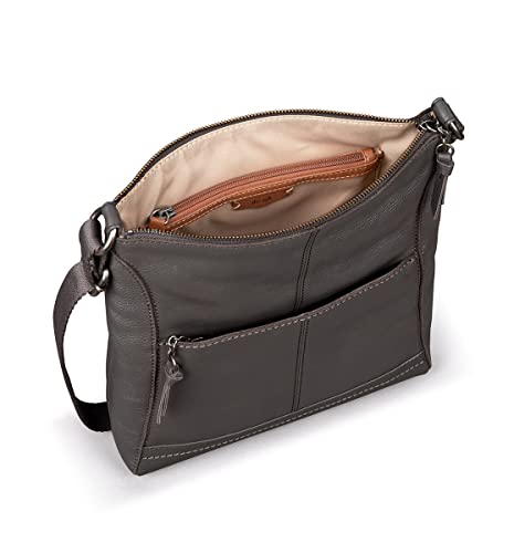 Image of The Sak Lucia Leather Crossbody Purse - Premium Leather Women's Handbag for Everyday & Travel - Cross Body Bag With Zipper