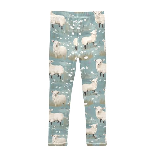 Girls' Leggings Cute Sheep Kids Yoga Tights Pants 1 Pack 208527132