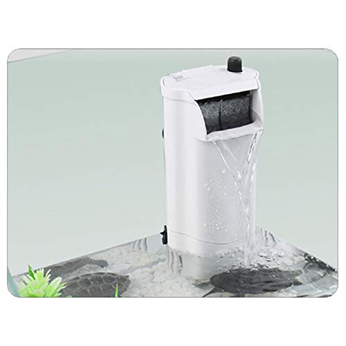 Dimensioni - 90*68*211 mm Potenza - 3 W Tensione - 220V-50Hz Portata - 300L/h Materiale - plastica Prevalenza - 0,6 m Materiali filtranti - cartuccia carbone attivo Uso - interno vasca Colore - bianco Adatto per volume acquario - 25L Montaggio - a parete e a bordo vasca Regolabile - flusso regolabile Livello dell'acqua - 3 cm