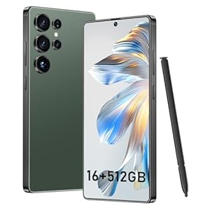 BXV I25 Ultra 16+512GB Smartphone – Batería 7000mAh, pantalla de 6.99 pulgadas, bolígrafo incorporado, Android 14, Snapdragon 8 Gen3, cámara de 68MP+108MP supera a los competidores en velocidad y potencia (verde)