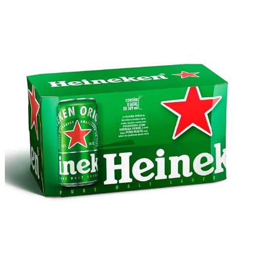 Cerveja Heineken Lata 269ml - Pack com 8 Unidades
