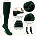 Women Socks Winter Long Cotton Slouch Scrunch Retro Fashion Breathable Warm for Cozy Home Evenings and Casual Outdoor Walks Size 6-11 (dark green)