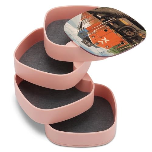 Boîte de rangement bijoux et boucles d'oreilles sur une coiffeuse élégante - 8