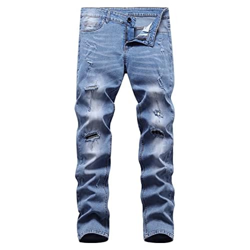 Heyfanee Mens Slim Fit Jeans Stretch Denim Pants for Men