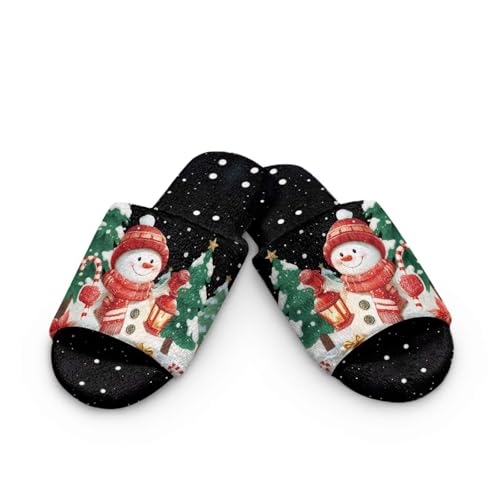 Open Toe House Shoes Slides Sandals Slip On Comfy Guest Hotel Travel Women Men Home Slippers