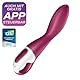 Satisfyer, Bluetooth G-Punkt-Vibrator, Heated Thrill Connect App, 20,5 cm, mit Wärmefunktion, aus Silikon