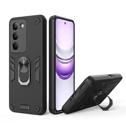Image of NDCOM for Realme 14x 5G Mobile Cover Case| Realme P3x 5G Back Cover | Realme Narzo 80x 5G Back Cover for Enhanced Protection and Style | Ring Holder Case