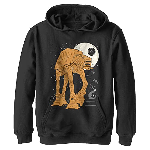 Star Wars ATAT Full Moon Hoodie for Unisex Children, Black, S