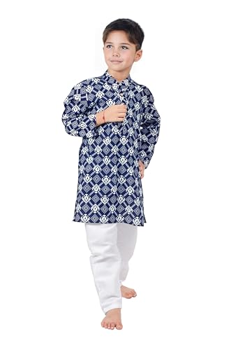 Image of Chandrakala Kids Kurta Bottom Set for Boys (KK118-P)