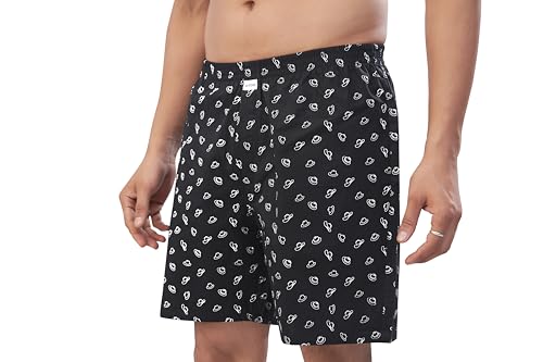 Image of Nermosa Men's 100% Cotton Boxer Shorts - Soft, Breathable, All-Day Comfort (Pack of 3)