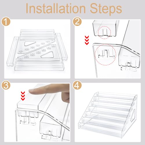 Image of 2 Pack 7 Tier Sunglass Organizer Stand, Clear Acrylic Sunglasses Organizer - Versatile Storage Tray for Eyeglasses, Sunglasses, Cosmetics, Cards & Nail Polish