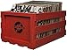Crosley AC1004A-RE Record Storage Crate Holds up to 75 Albums, Red