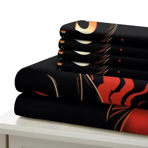 Housse de couette chat 3D 140x200 cm en microfibre avec taies - 6