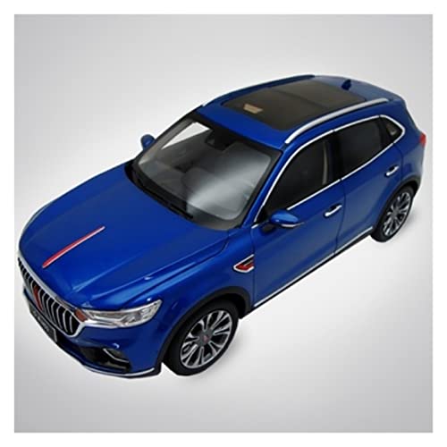 Modèle de voiture Hongqi HS5 1/18 collection simulation bleu - 2