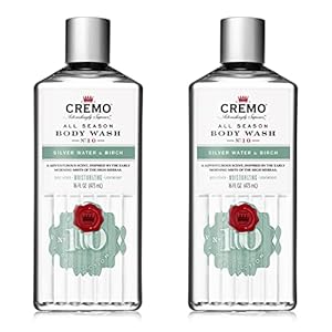 Cremo Rich-Lathering Silver Water & Birch Body Wash, A Revitalizing Combination of Glacier-Fed Streams and White Birch…