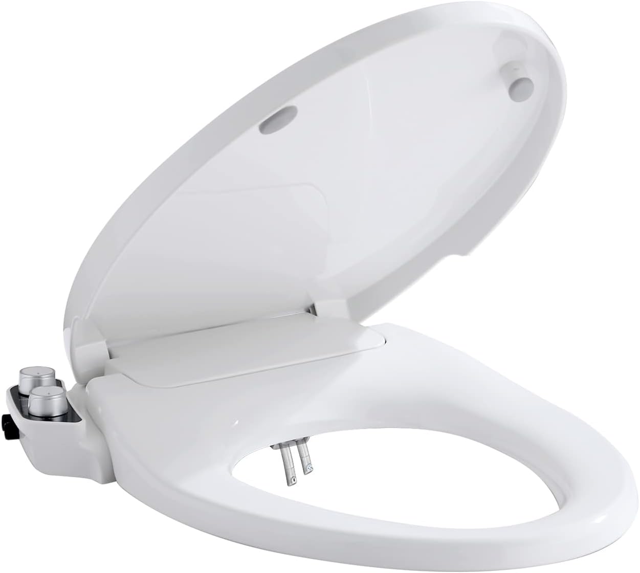 Timewill NonElectric Bidet Toilet Seat Fit Elongated Toilet,Slow Close