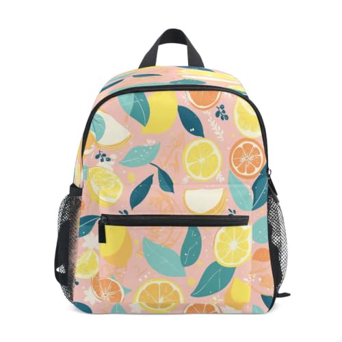Sac à dos enfant orange et rose pour l'école maternelle et le voyage des petits