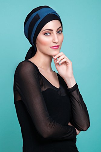 Preisvergleich Produktbild NJ Schaffung Turban Moune schwarz / blau Ente