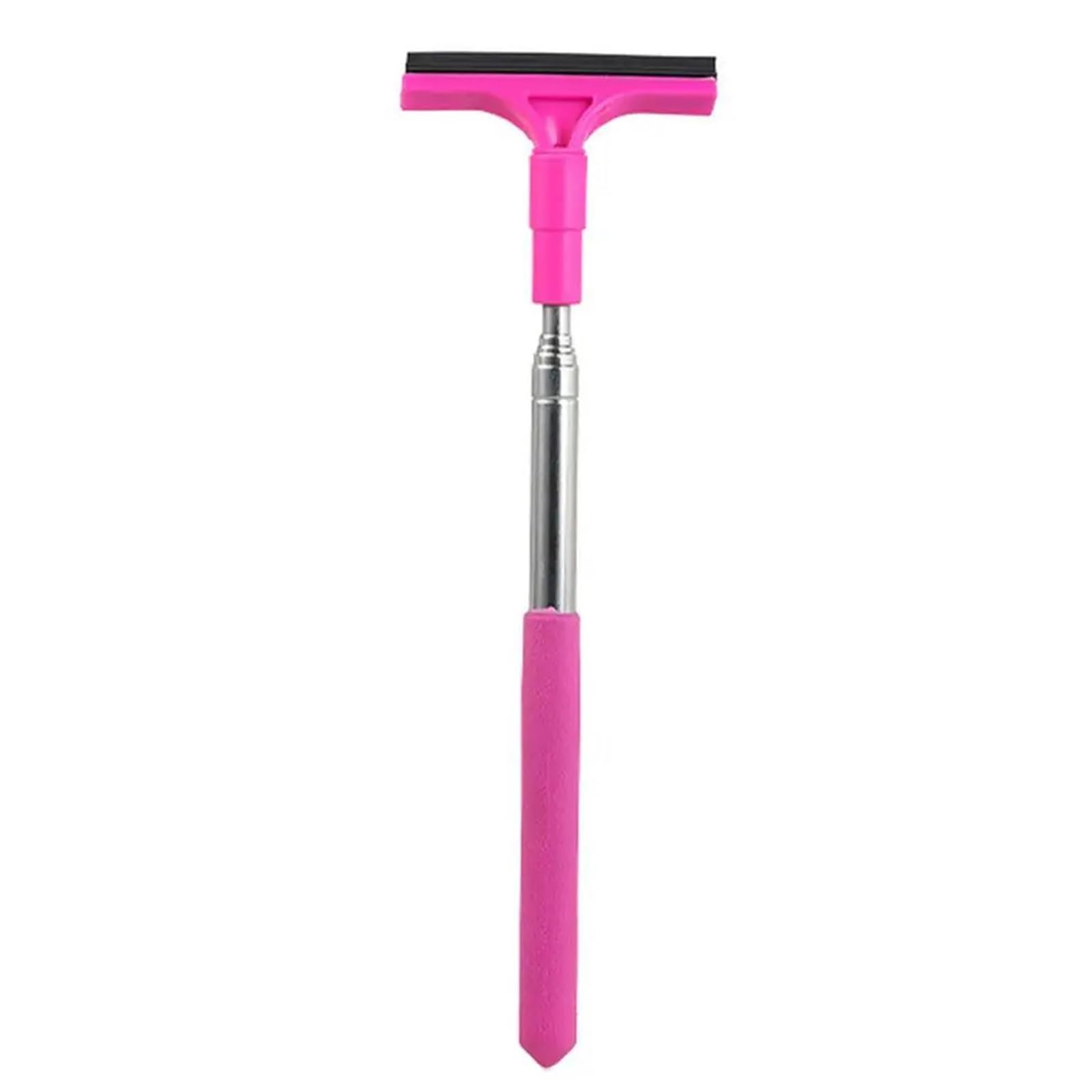 TRRYUIP Side Mirror Squeegee Car Rearview Mirror Wiper Telescopic Multifunctional Window Washer Glass Cleaning Brush(Pink)