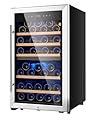FOVOMI Wine Refrigerators,52-bottle Wine Fridge Cooler Freestanding Wine Refrigerator,(Bordeaux 750ml) Dual Zone Compressor Wine Cellars Chiller