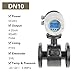 ZPTDQRUH Electromagnetic Flowmeter Magnetic Flow Meter Liquid Digital Flow Sensor Industrial Magmeter Water Fluid Flowmeter(DN10)