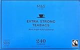 M&S Marks & Spencer Extra Strong One Cup Tea – 240 Teabags From the UK