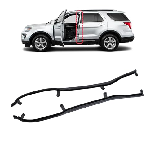 Sagging Headliner/Gap - Weatherstrip/Headliner Overlap - 2018-2024 Ford Mustang 2 E-Gaultra Door Weatherstrip 2pcs Replace for BB5Z-7825325-B & BB5Z-7825324-B, Compatible with Ford Explorer 2011-2019 and Police Interceptor Utility 2013-2019(Front Door Weather Strip Right & Left)