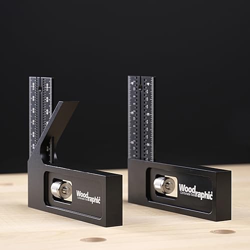 Woodraphic 8 Inch Combination Square – Magnetic CNC Layout Tool for Marking, Measuring, and Framing – Woodworking and Carpentry Right Angle Ruler for Cabinetmaking - Image 6